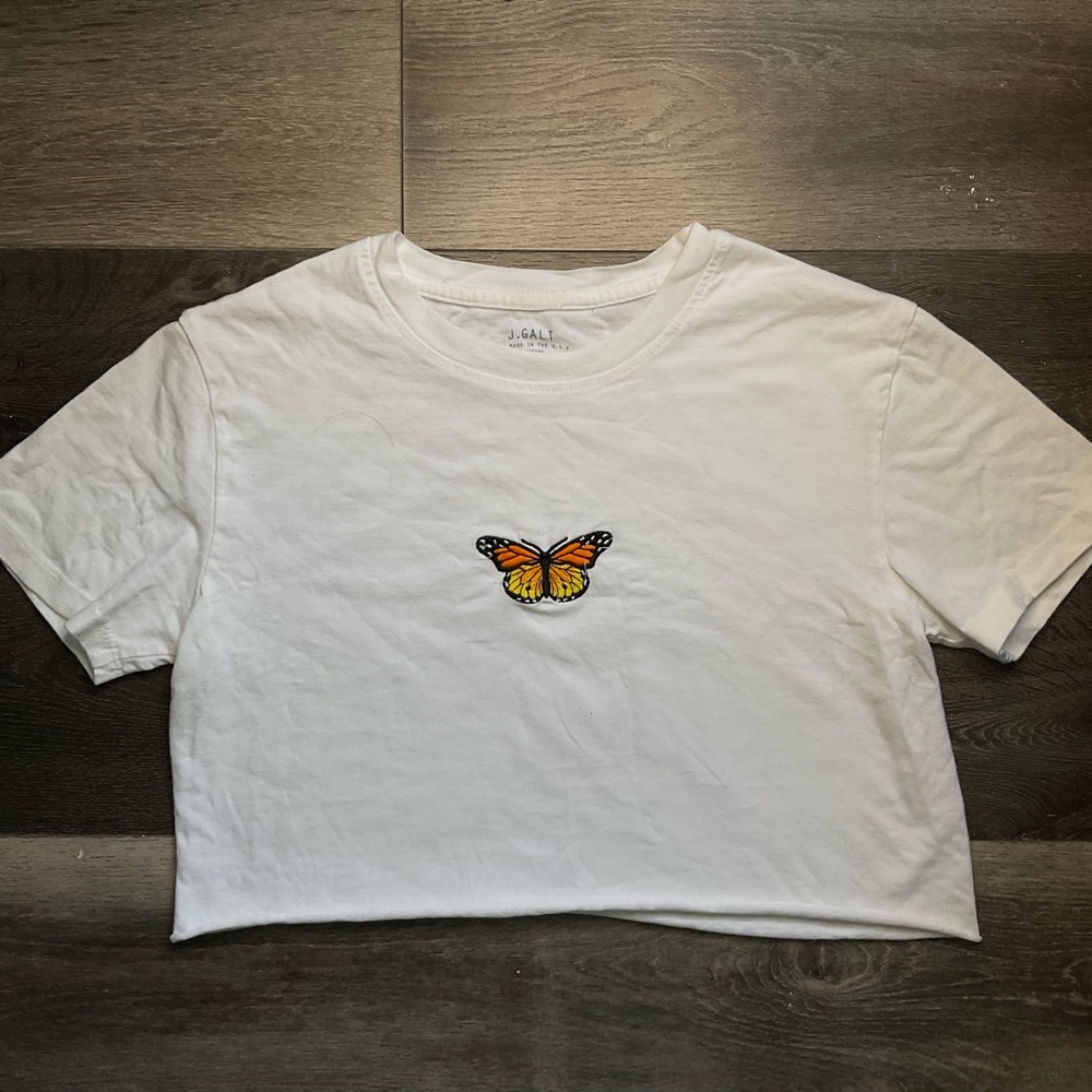 John Galt Butterfly T-shirt / Pacsun Top